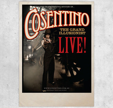 Live Poster A2 Signed by Cosentino